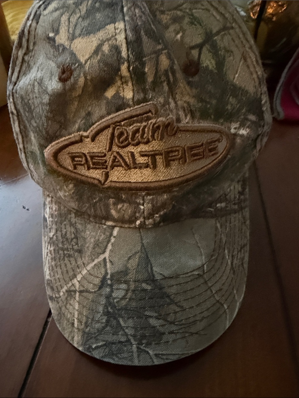 Realtree Camouflage Baseball Cap with Brown Realtree Patch